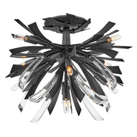 Vida Large Semi-Flush Mount - Brushed Graphite - by Fredrick Ramond