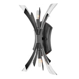 Vida Medium Two Light Sconce - Brushed Graphite - by Fredrick Ramond
