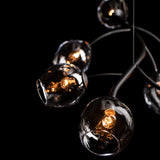 Vine Pendant detail in Black, by Hubbardton Forge
