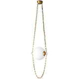 Vintage Brass/Cloudy Glass Petra Chandelier by Alora Lighting