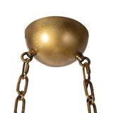 Vintage Brass/Cloudy Glass Petra Chandelier by Alora Lighting Details