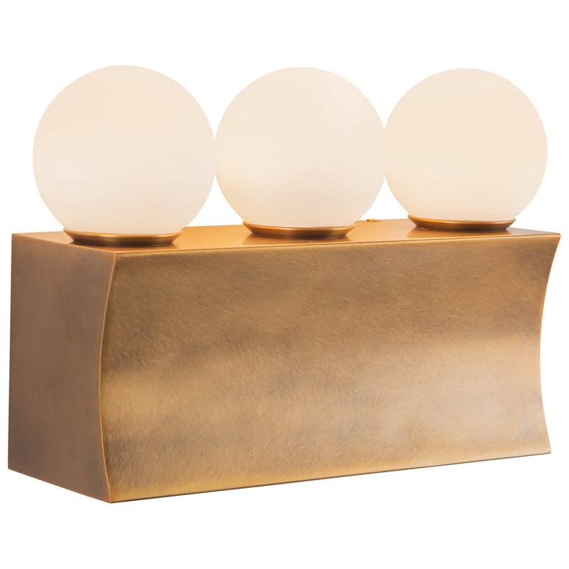 Vintage Brass 12inch Sinclair Wall/Vanity Light by Alora Lighting