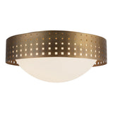 Vintage Brass 14inch Astoria Flush Mount by Kuzco