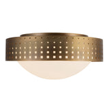 Vintage Brass 14inch Astoria Flush Mount by Kuzco