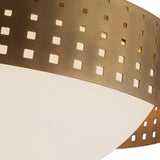 Vintage Brass 14inch Astoria Flush Mount by Kuzco Details