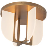 Vintage Brass 16inch Anders Semi-Flush Mount by Alora Lighting