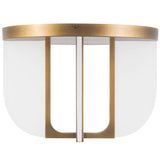 Vintage Brass 16inch Anders Semi-Flush Mount by Alora Lighting