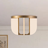 Vintage Brass 16inch Anders Semi-Flush Mount by Alora Lighting