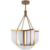 Vintage Brass 24inch Anders Chandelier by Alora Lighting