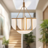 Vintage Brass 24inch Anders Chandelier by Alora Lighting