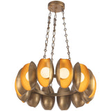 Vintage Brass 25inch Cortez Chandelier by Alora Lighting