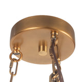 Vintage Brass 25inch Cortez Chandelier by Alora Lighting Details