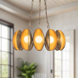 Vintage Brass 25inch Cortez Chandelier by Alora Lighting
