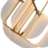 Vintage Brass 29inch Anders Chandelier by Alora Lighting Details