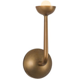 Vintage Brass 3inch Spade Wall/Vanity Light by Alora Lighting