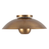 Vintage Brass 5inch Umbra Semi-Flush Mount by Kuzco Lighting