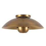 Vintage Brass 5inch Umbra Semi-Flush Mount by Kuzco Lighting
