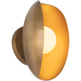 Vintage Brass 5inch Cortez Wall/Vanity Light by Alora Lighting