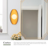 Vintage Brass 5inch Cortez Wall/Vanity Light by Alora Lighting