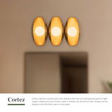 Vintage Brass 15inch Cortez Wall/Vanity Light by Alora Lighting