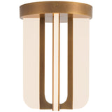 Vintage Brass 8inch Anders Semi-Flush Mount by Alora Lighting