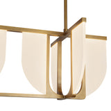 Vintage Brass Anders Linear Pendant by Alora Lighting Details