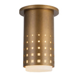 Vintage Brass Astoria Semi-Flush Mount by Kuzco