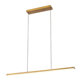 Vintage Brass Drift Linear Pendant by Kuzco Lighting