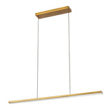 Vintage Brass Drift Linear Pendant by Kuzco Lighting