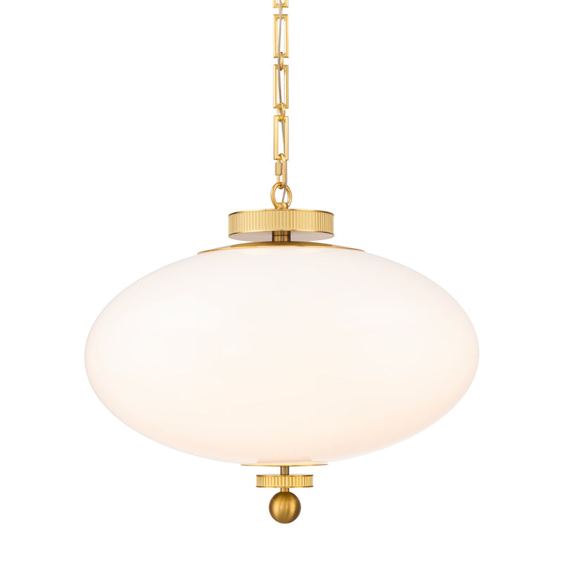 Vintage Brass Glossey Pendant Light by Modern Forms