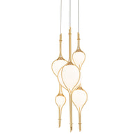 Vintage Brass Skyla Multi-Light Suspension by Modern Forms