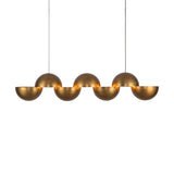 Vintage Brass Void Linear Pendant by Kuzco Lighting