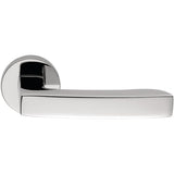 Viola Door Lever in Polished Chrome by Colombo Design