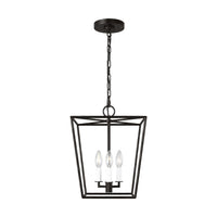 Viota Lantern Pendant — 12", Aged Iron