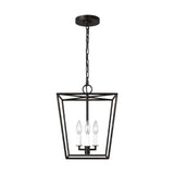 Viota Lantern Pendant — 12", Aged Iron