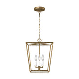 Viota Lantern Pendant — 12", Casted Gild
