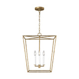 Viota Lantern Pendant — 18", Casted Gild
