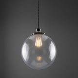 Virginia Globe Pendant - Antique Silver