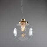 Virginia Globe Pendant - Satin Brass