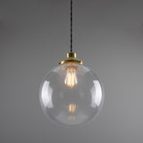 Virginia Globe Pendant - Satin Brass