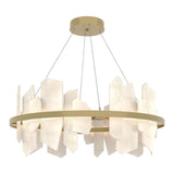 Volterra Circular Chandelier - Modern Brass