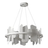 Volterra Circular Chandelier White By Hubbardton Forge Without Light