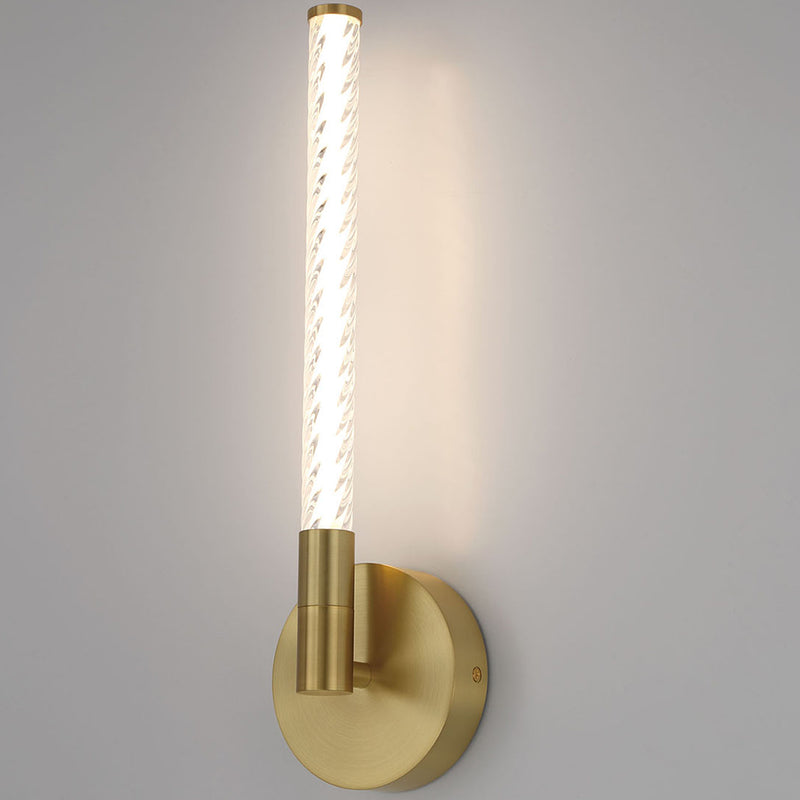 Volterra LED Wall Light Brushed Gold By Lib And Co Lifestyle View