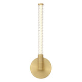 Volterra LED Wall Light Brushed Gold By Lib And Co 