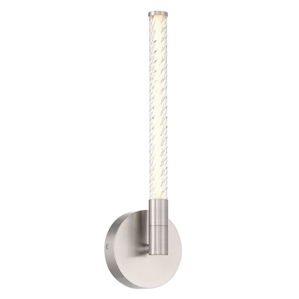 Volterra LED Wall Light Satin Nickel By Lib And Co Side View