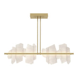 Volterra Linear Chandelier - Modern Brass
