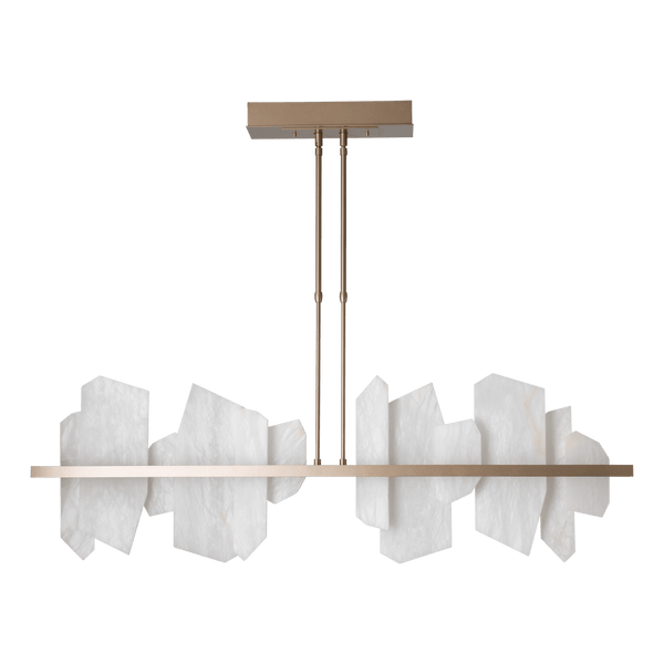 Volterra Linear Chandelier Soft Gold Standard By Hubbardton Forge Without Light