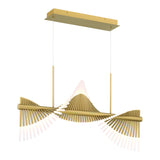 Voltik LED Chandelier Small Gold By Eurofase Side View
