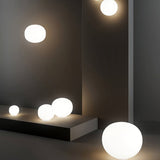 Glossy White Volum Table Lamp by Lodes