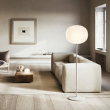 Glossy White Volum Table Lamp by Lodes in Living Room